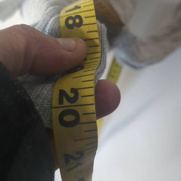 Free People Heathered Gray Henley Ribbed Cuff 100% Cotton S Small - Picture 6 of 8